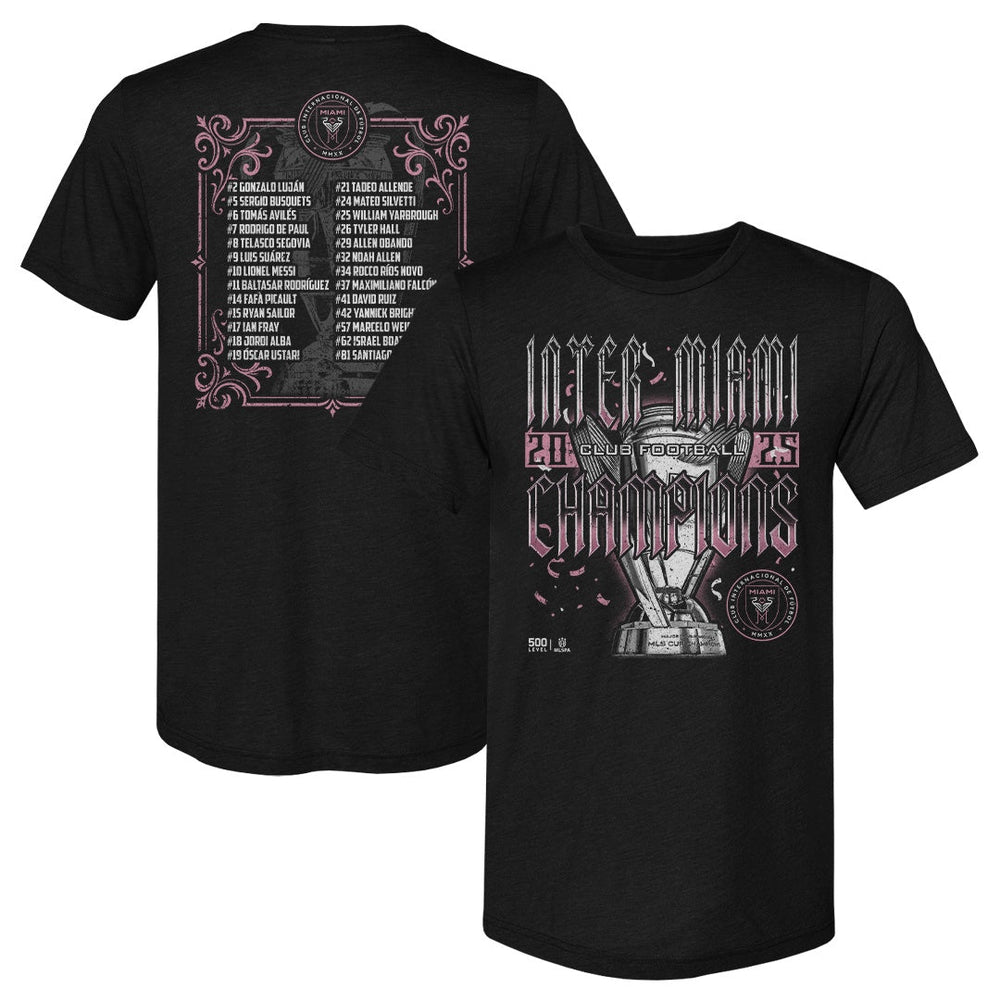 Inter Miami CF 2025 MLS Cup Champions Roster F&B WHT (ONLINE ORDER ONLY)