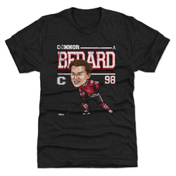 Connor Bedard Chicago Cartoon WHT