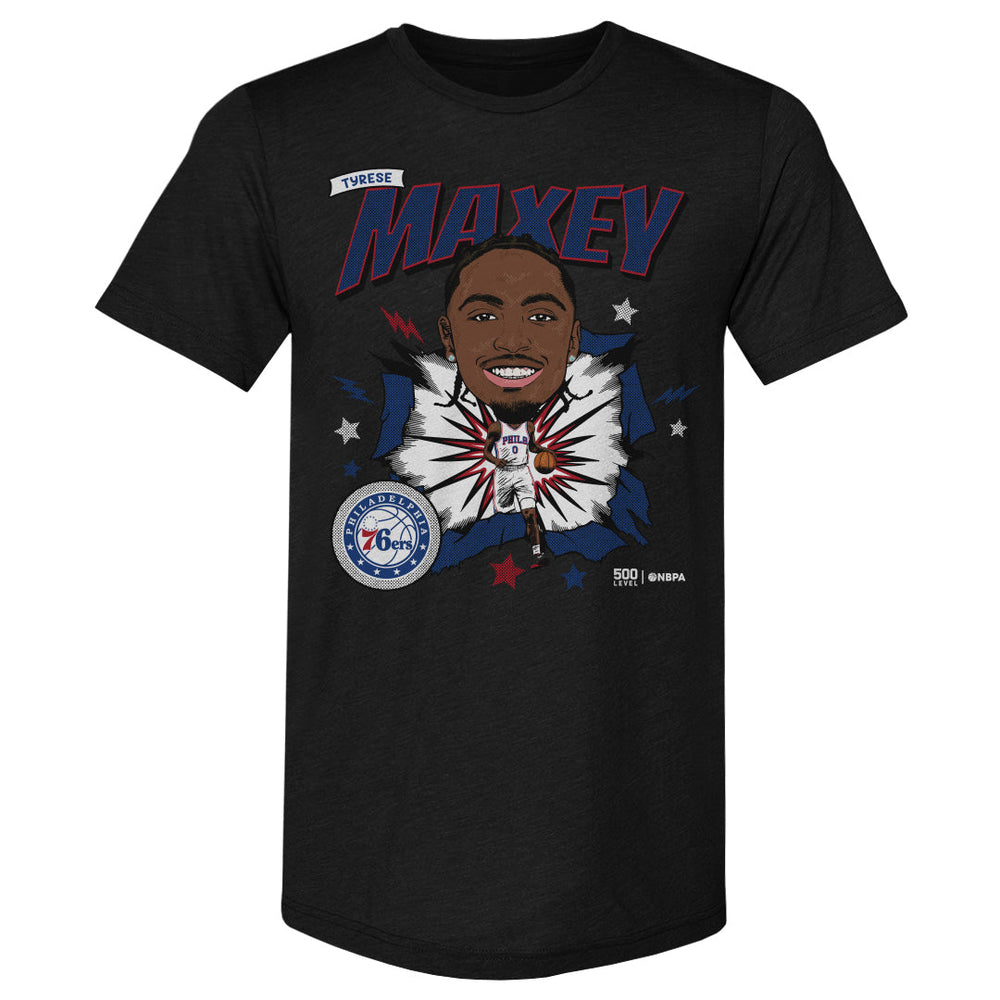 Tyrese Maxey Philadelphia 76ers Caricature WHT (ONLINE ORDER ONLY)