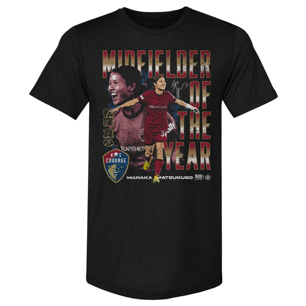 Manaka Matsukubo North Carolina Courage 2025 Midfielder Of The Year WHT (ONLINE ORDER ONLY)