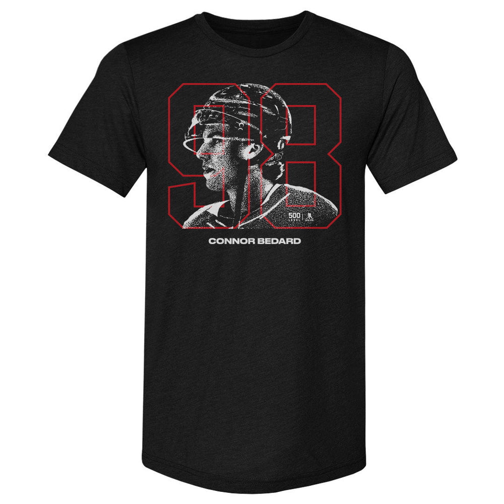 Connor Bedard Chicago Overlay WHT