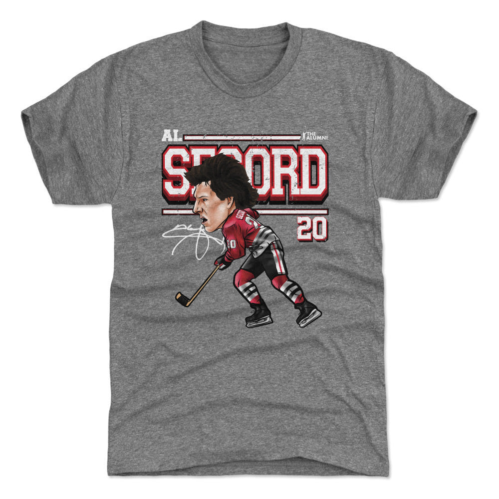 Al Secord Chicago Cartoon WHT (ONLINE ORDER ONLY)