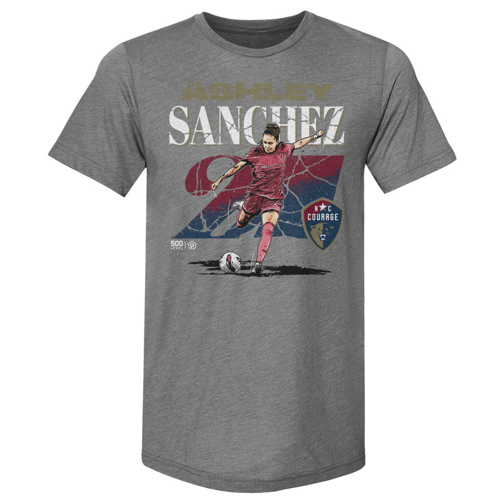 Ashley Sanchez North Carolina Courage Cracked Number WHT (ONLINE ORDER ONLY)