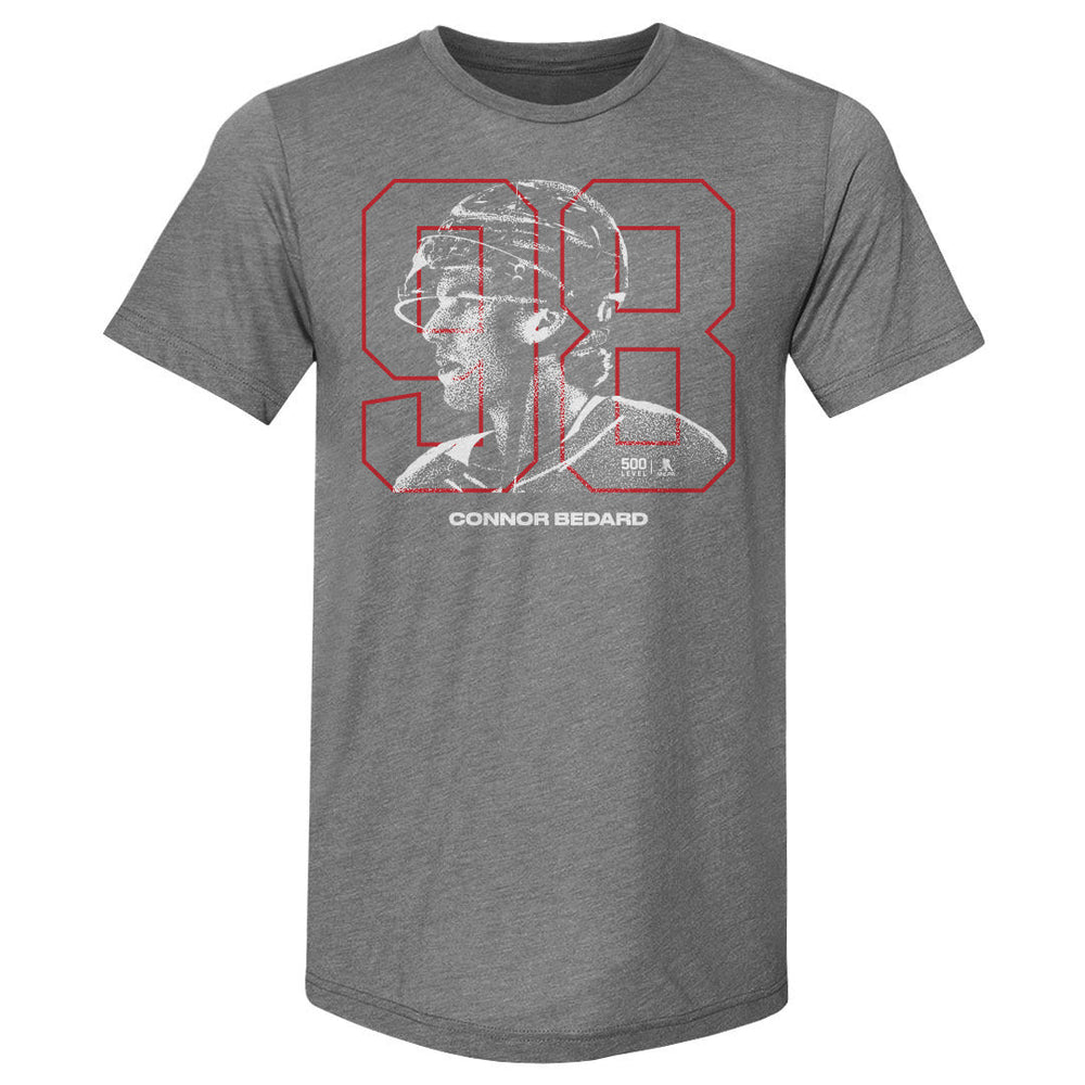 Connor Bedard Chicago Overlay WHT