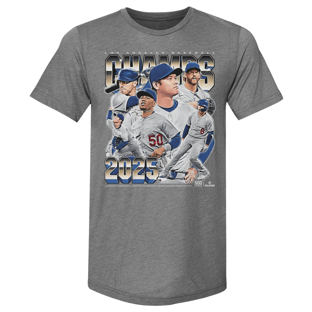 Los Angeles D Baseball 2025 Champs Vintage WHT (ONLINE ORDER ONLY)