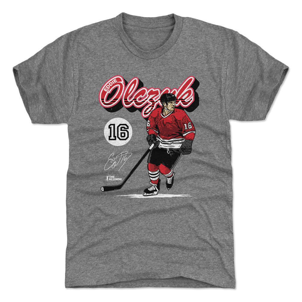 Eddie Olczyk Chicago Retro Script WHT (ONLINE ORDER ONLY)