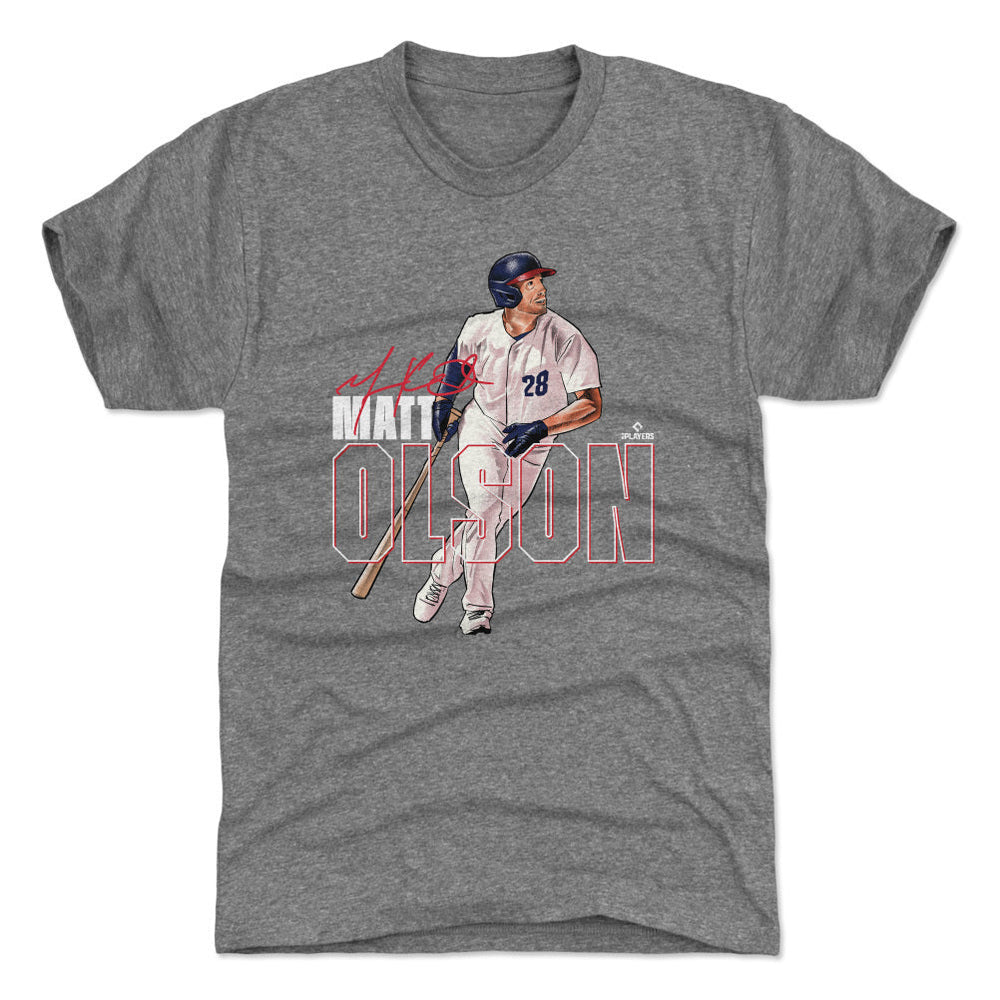 Matt Olson Atlanta Stance WHT