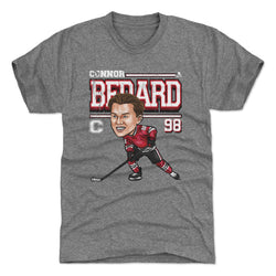 Connor Bedard Chicago Cartoon WHT