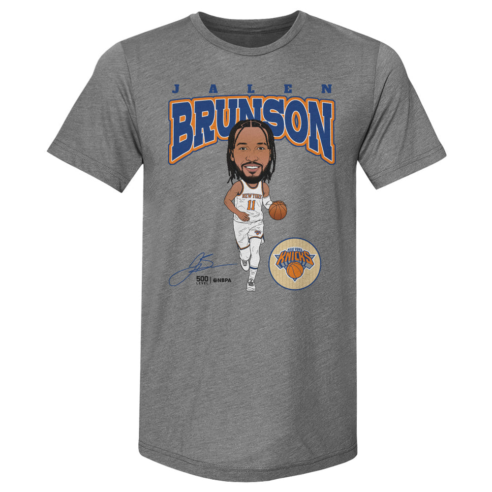 Jalen Brunson New York Knicks Hardwood Comic WHT (ONLINE ORDER ONLY)