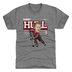 Bobby Hull Chicago Cartoon WHT (ONLINE ORDER ONLY)