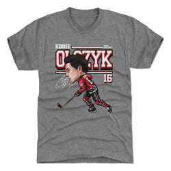 Eddie Olczyk Chicago Cartoon WHT (ONLINE ORDER ONLY)