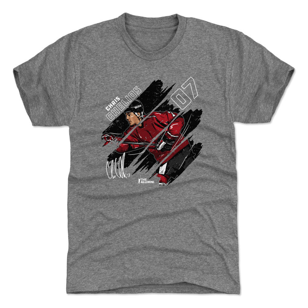 Chris Chelios Stripes WHT (ONLINE ORDER ONLY)