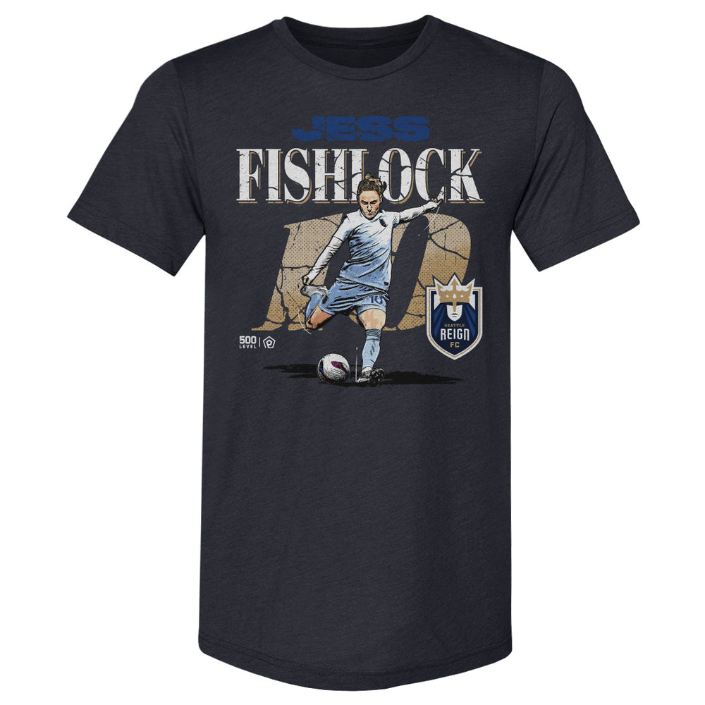 Jess Fishlock Seattle Reign FC Cracked Number WHT (ONLINE ONLY)