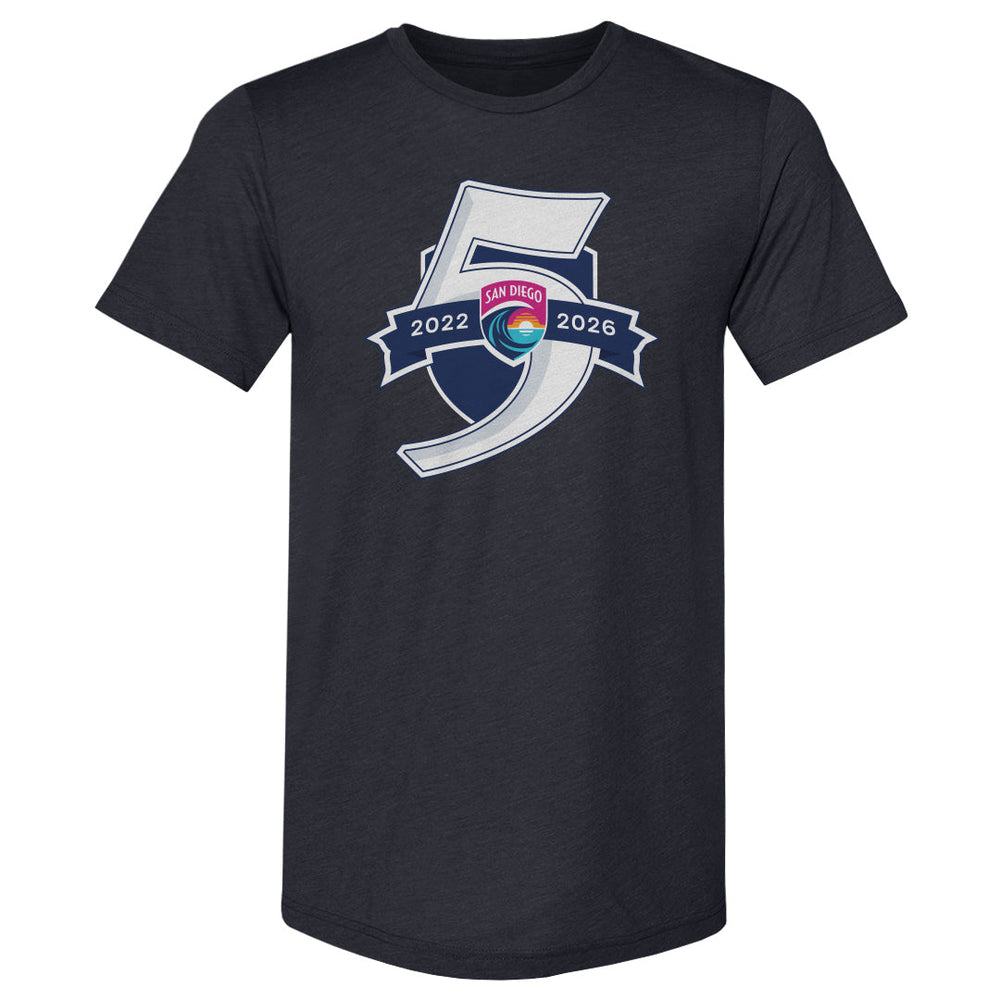 San Diego Wave FC 5 Seasons Logo WHT (ONLINE ORDER ONLY)