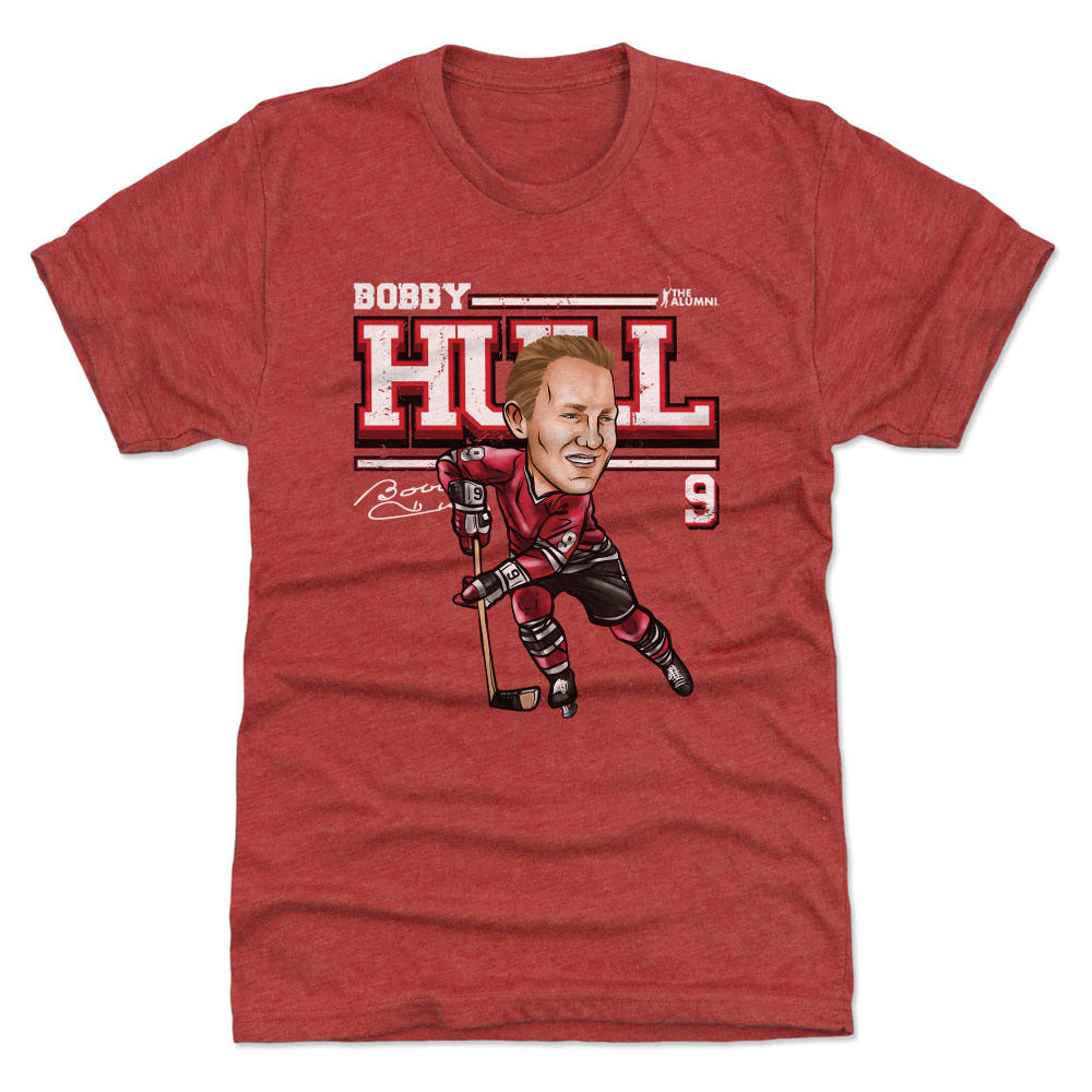 Bobby Hull Chicago Cartoon WHT (ONLINE ORDER ONLY)