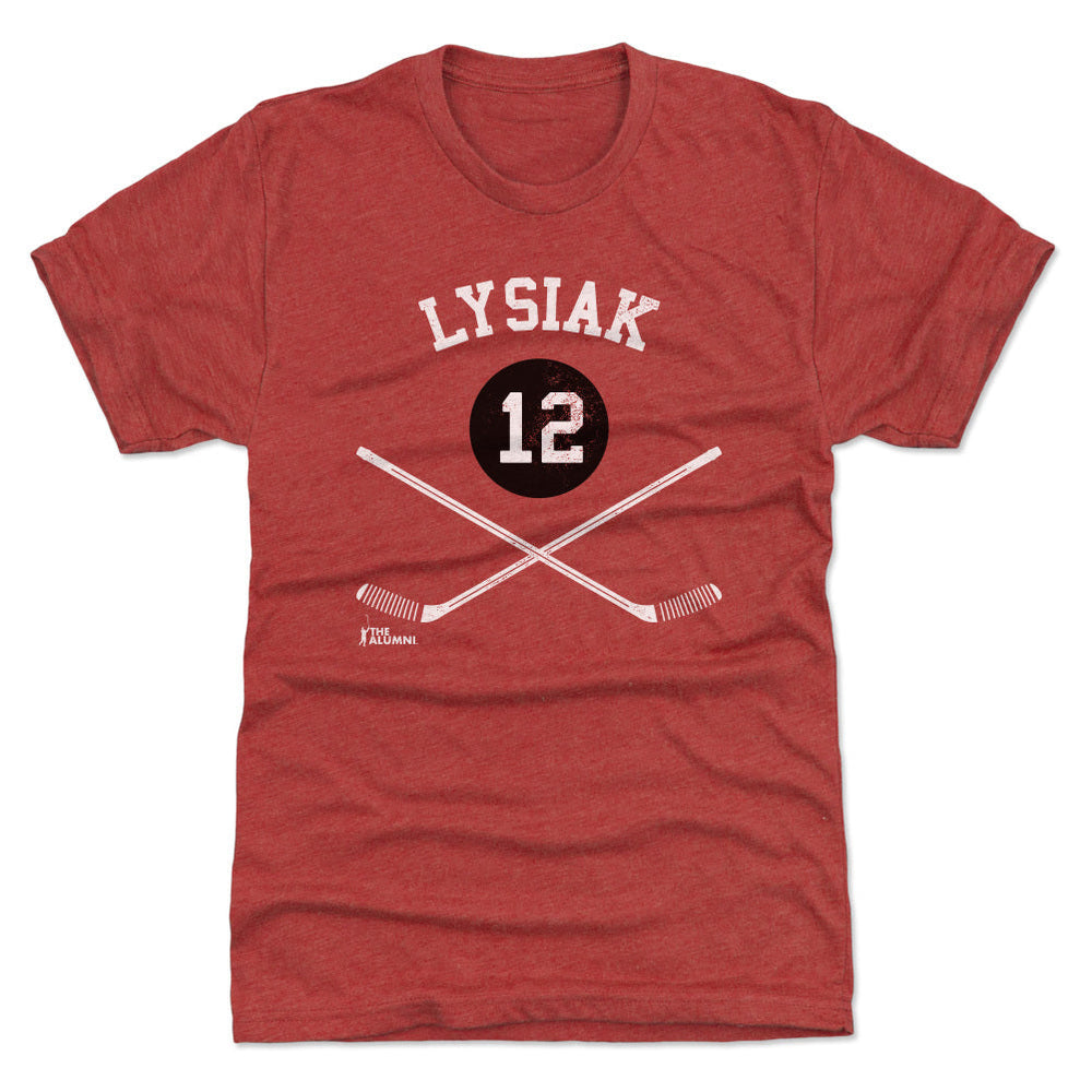 Tom Lysiak Chicago 12 Sticks WHT (ONLINE ORDER ONLY)