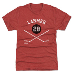 Steve Larmer Chicago 28 Sticks WHT