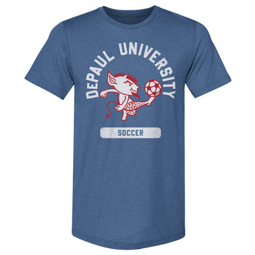 DePaul Blue Demons Mascot Soccer WHT