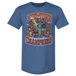 New York Knicks NBA Finals 2026 Champions Caricature WHT
