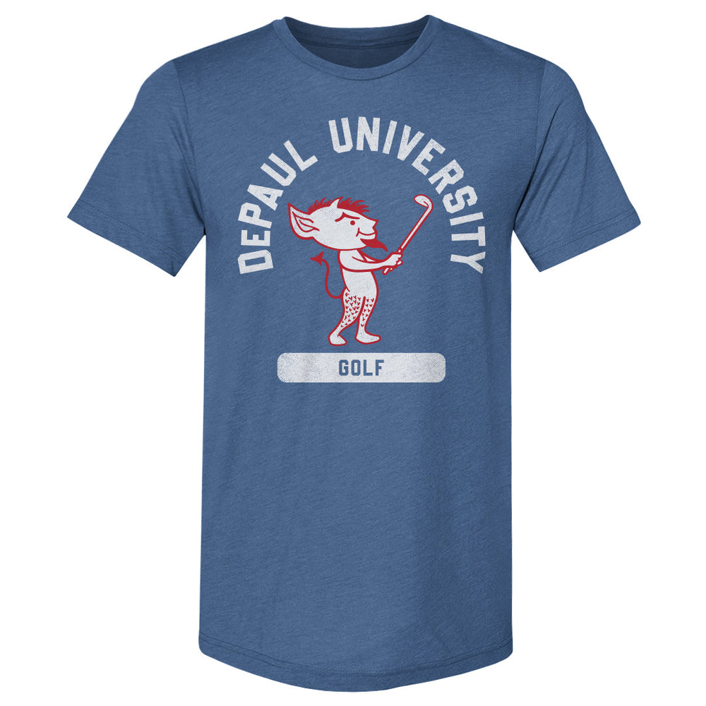 DePaul Blue Demons Mascot Golf WHT (ONLINE ORDER ONLY)