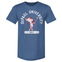 DePaul Blue Demons Mascot Golf WHT