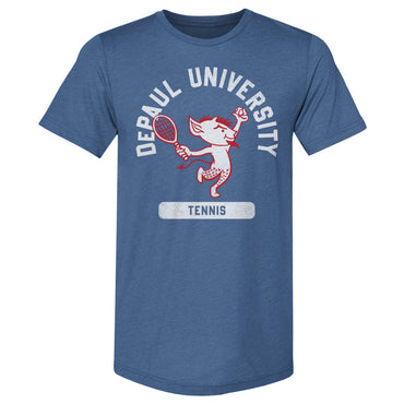DePaul Blue Demons Mascot Tennis WHT
