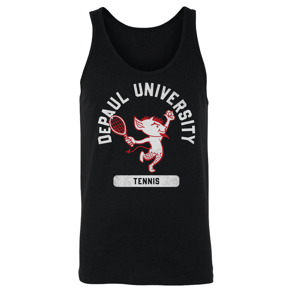 DePaul Blue Demons Mascot Tennis WHT (ONLINE ORDER ONLY)
