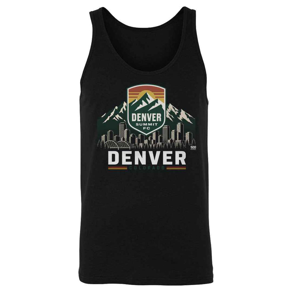 Denver Summit FC Skyline Logo WHT