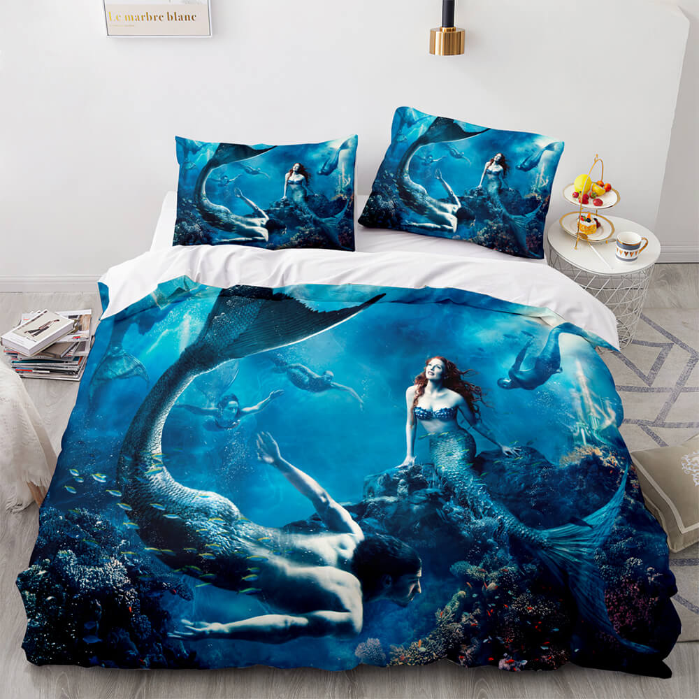 Mermaid Cosplay Bedding Set Kids Quilt Cover (Online Order Only)