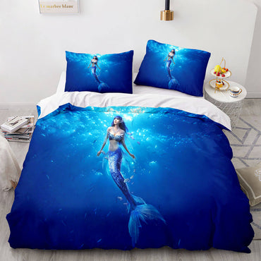 Mermaid Cosplay Bedding Set Kids Quilt Cover (Online Order Only)
