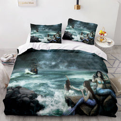 Mermaid Cosplay Bedding Set Kids Quilt Cover (Online Order Only)