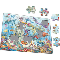 Mermaids in Sunken City 35 Piece Tray Jigsaw Puzzle Larsen
