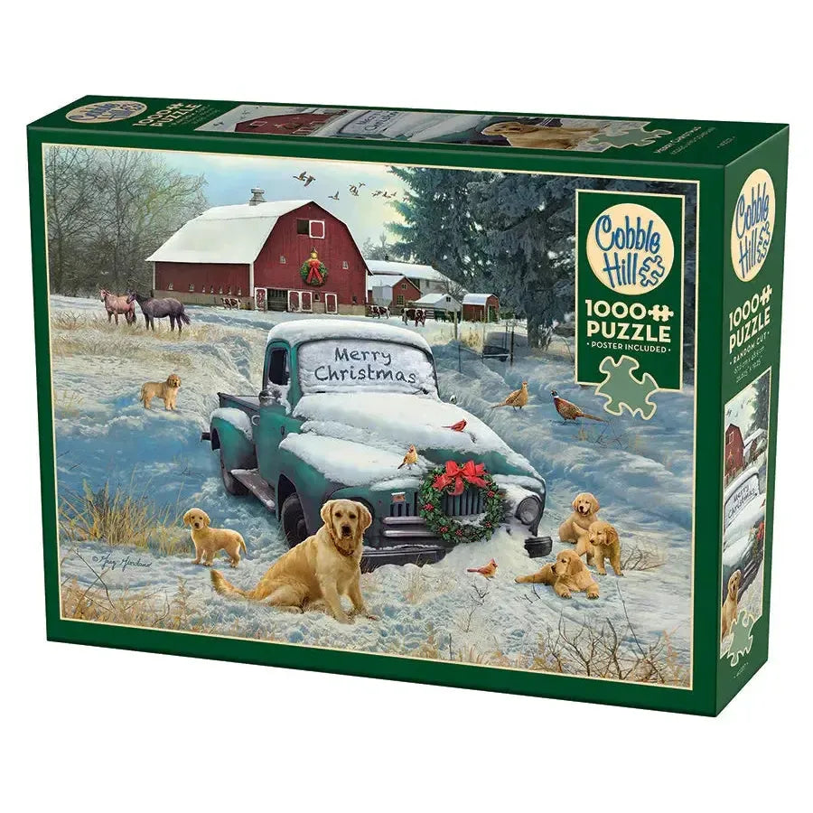 Merry Christmas 1000 Piece Jigsaw Puzzle Cobble Hill