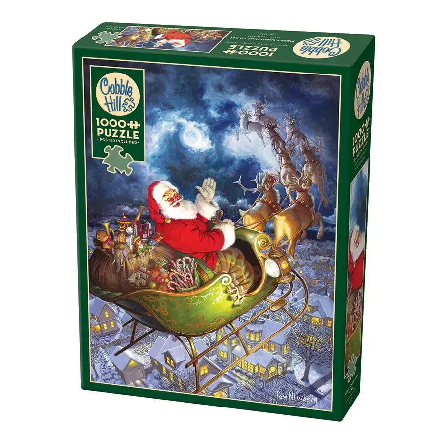 Merry Christmas to All 1000 Piece Jigsaw Puzzle Cobble Hill (ONLINE ORDER ONLY)