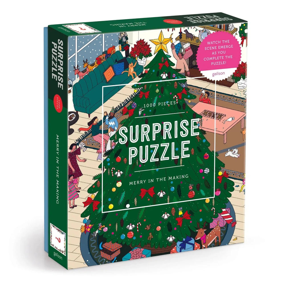 Merry in the Making 1000 Piece Surprise Jigsaw Puzzle Galison (ONLINE ORDER ONLY)