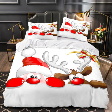 Merry Christmas Bedding Set Duvet Cover Without Filler (Online Order Only)