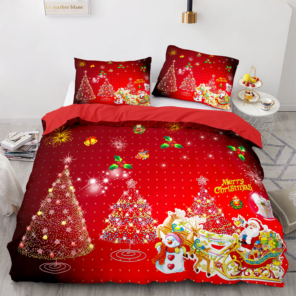 Merry Christmas Bedding Sets Quilt Covers Without Filler (Online Order Only)