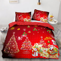Merry Christmas Bedding Sets Quilt Covers Without Filler (Online Order Only)