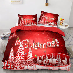Merry Christmas Bedding Sets Quilt Covers Without Filler (Online Order Only)