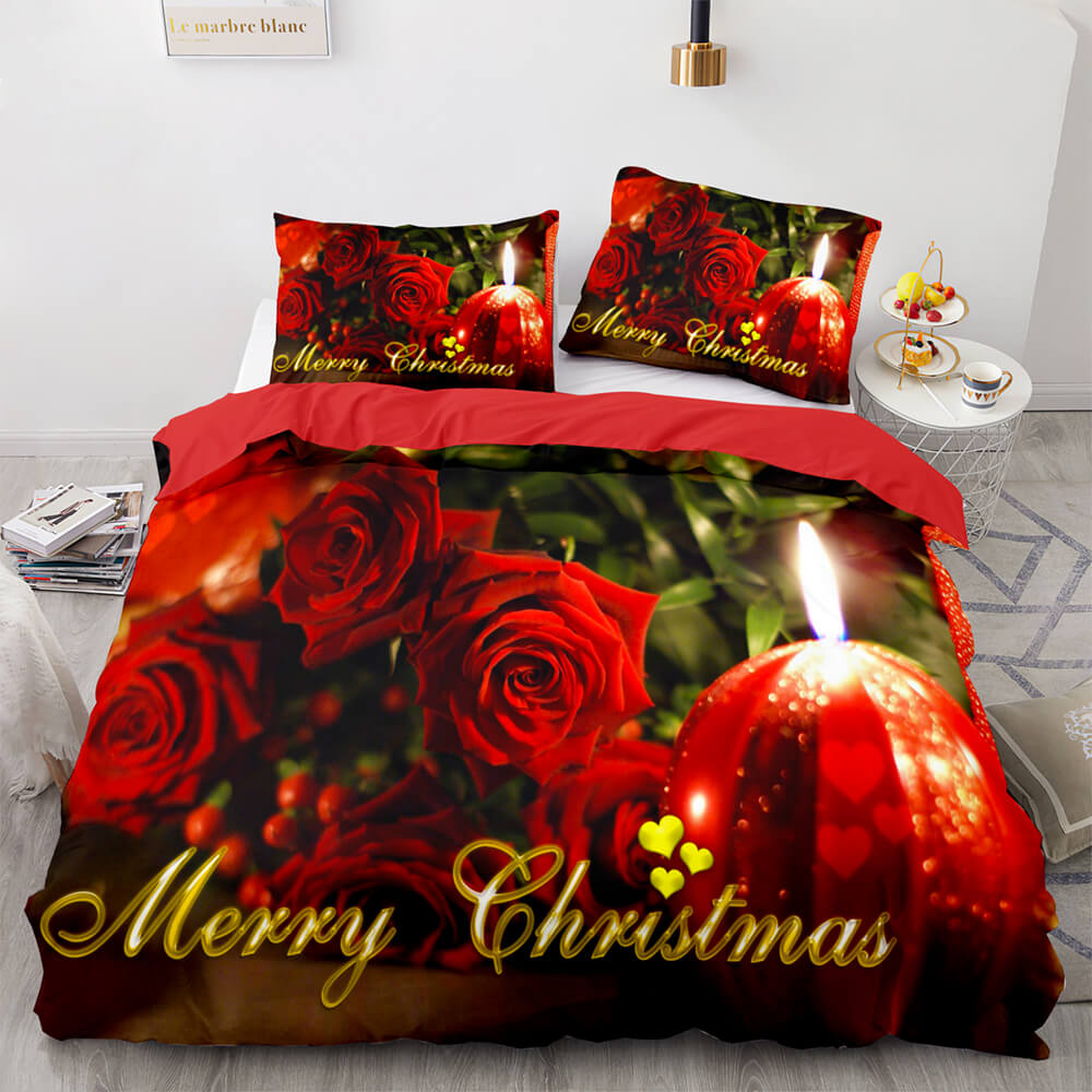 Merry Christmas Bedding Sets Quilt Covers Without Filler (Online Order Only)