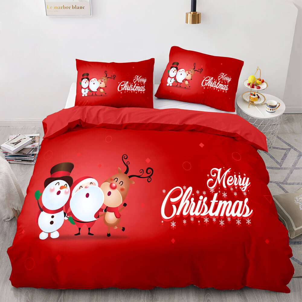 Merry Christmas Bedding Sets Quilt Covers Without Filler (Online Order Only)
