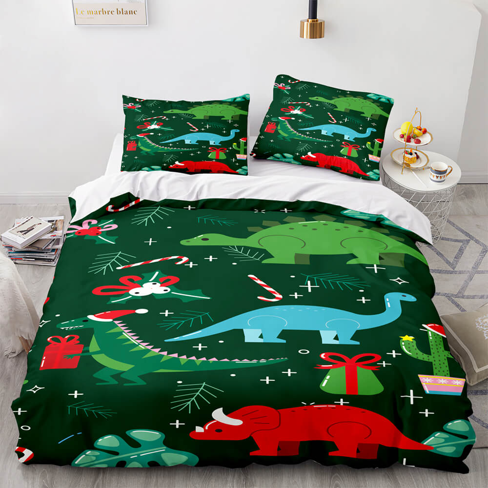 Merry Christmas Pattern Bedding Sets Quilt Cover Room Decoration (Online Order Only)