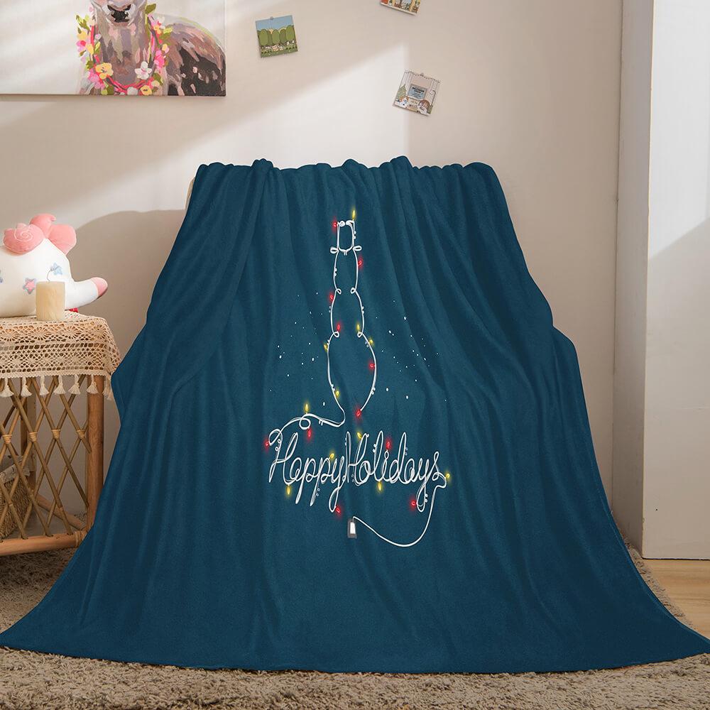 Merry Christmas Flannel Fleece Blanket (Online Order Only)
