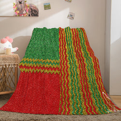 Merry Christmas Flannel Blanket Throw Blanket (Online Order Only)