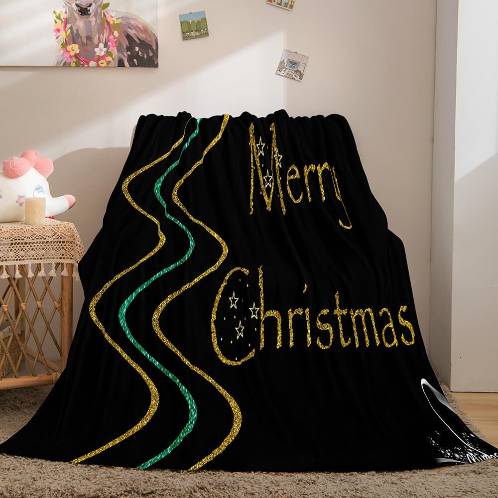 Merry Christmas Flannel Fleece Blanket (Online Order Only)