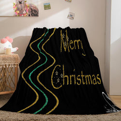 Merry Christmas Flannel Fleece Blanket (Online Order Only)