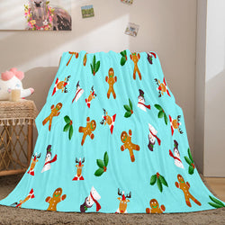 Merry Christmas Flannel Fleece Throw Cosplay Blanket (Online Order Only)
