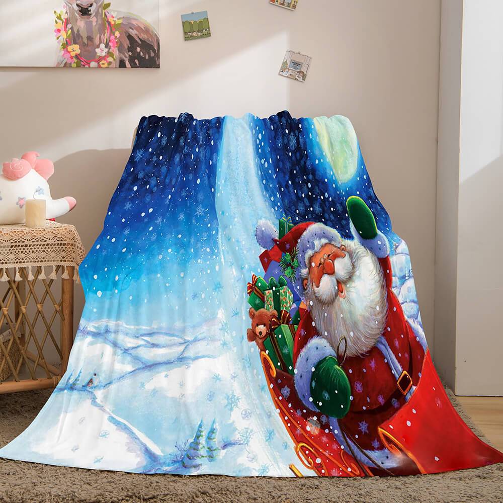 Merry Christmas Flannel Fleece Blanket (Online Order Only)