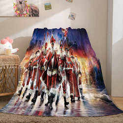 Merry Christmas Flannel Fleece Throw Cosplay Blanket (Online Order Only)