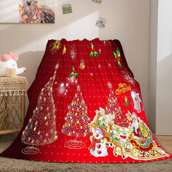 Merry Christmas Flannel Fleece Blanket (Online Order Only)